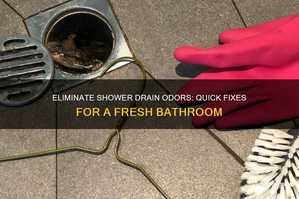 how to stop a shower drain from smelling