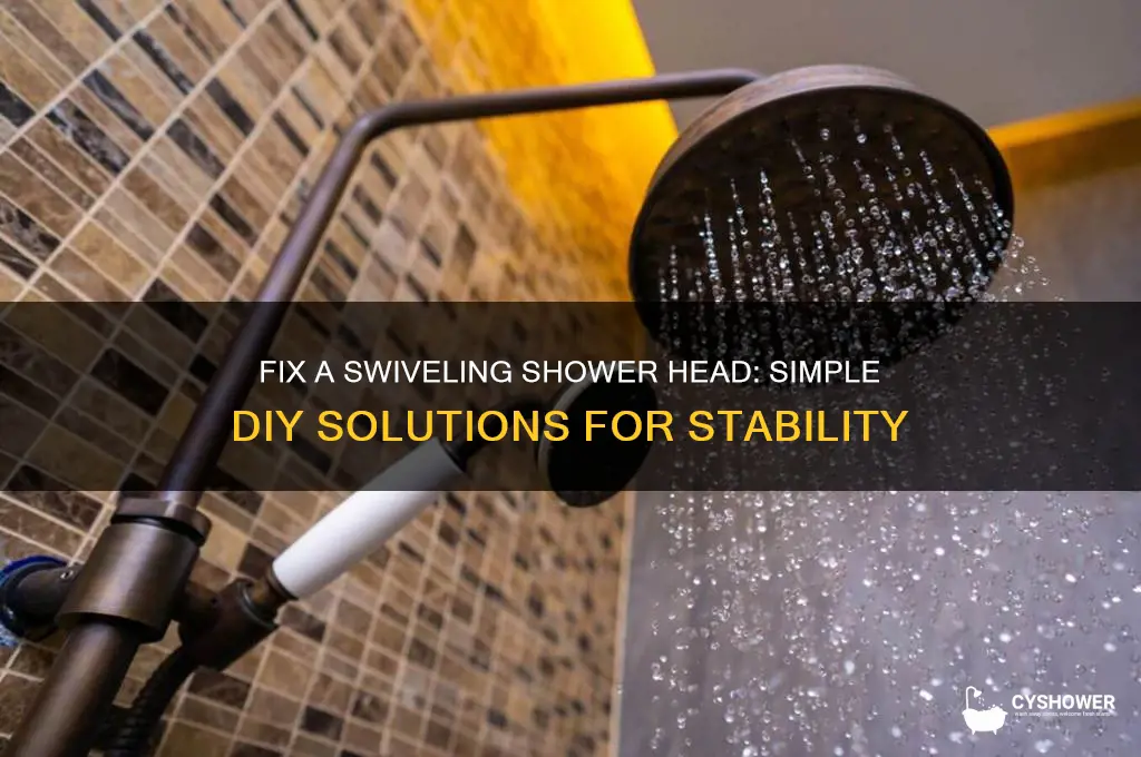 how to stop a shower head from swiveling