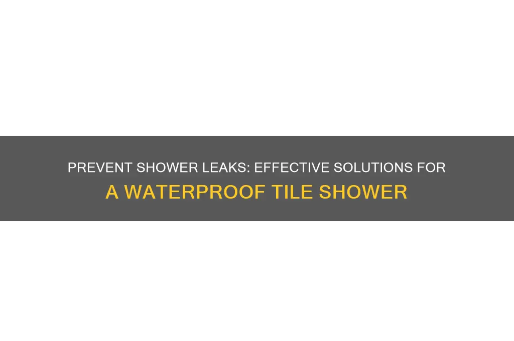 how to stop a tile shower from leaking