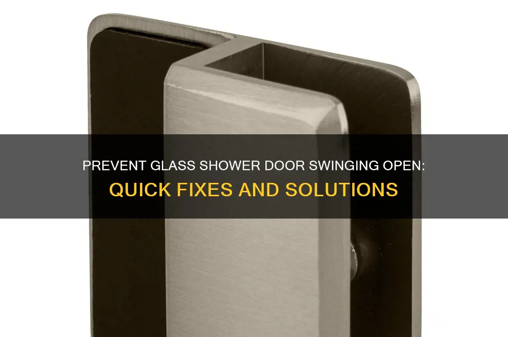 how to stop glass shower door from opening
