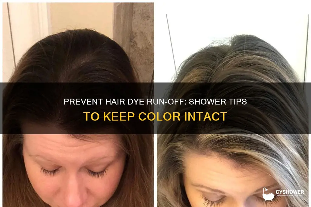 how to stop hair dye from running in the shower
