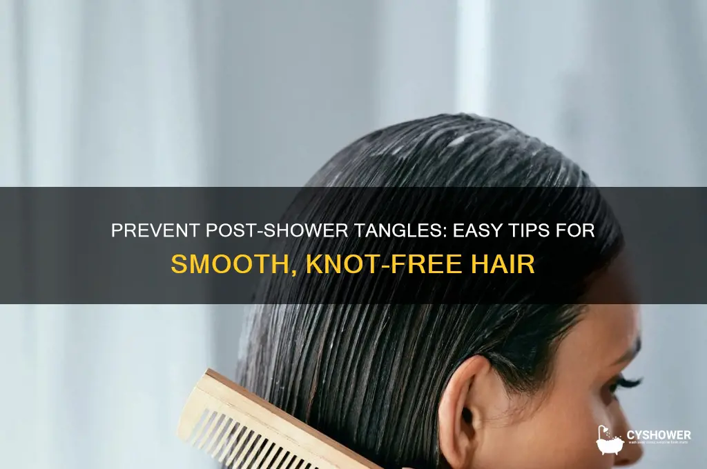 how to stop hair from tangling after shower