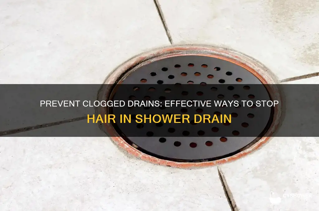 how to stop hair in shower drain
