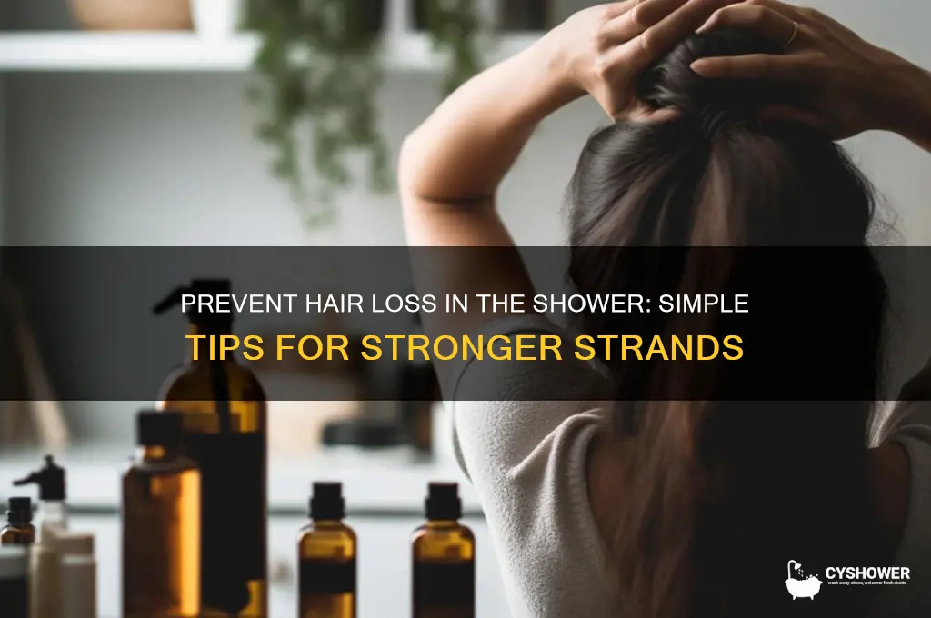 how to stop losing hair in the shower