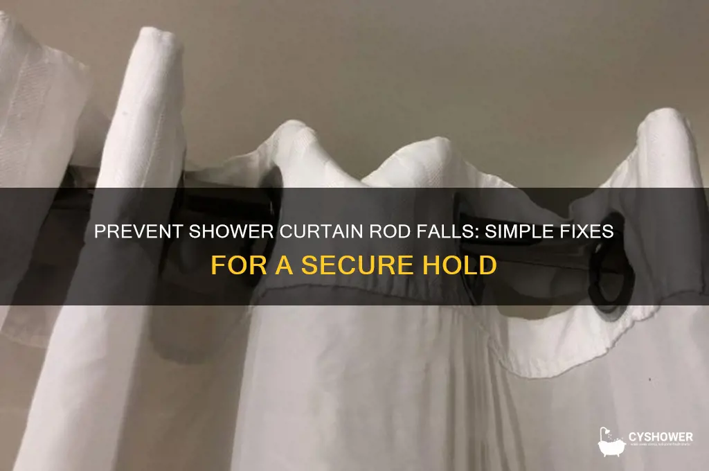how to stop shower curtain rod from falling down