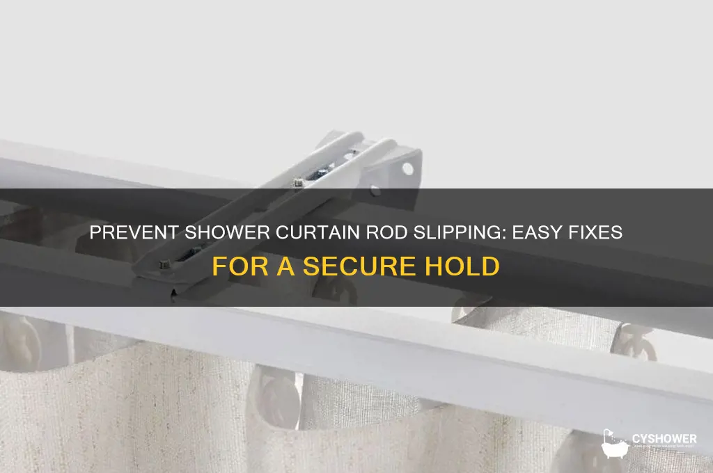 how to stop shower curtain rod from slipping