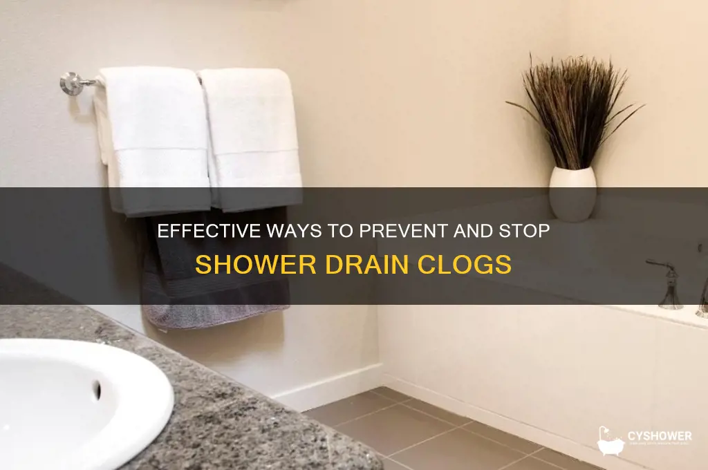 how to stop shower drain