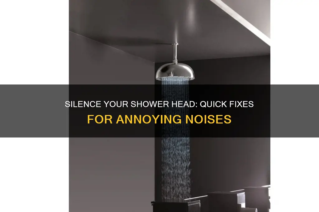 how to stop shower head from making noise