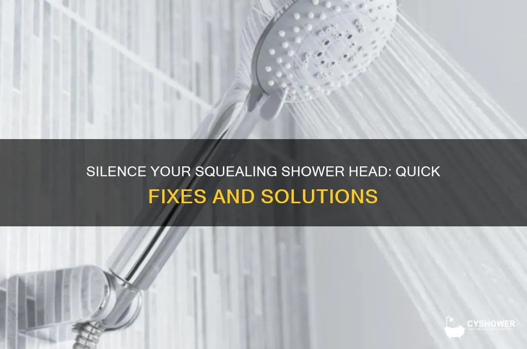 how to stop shower head from squealing