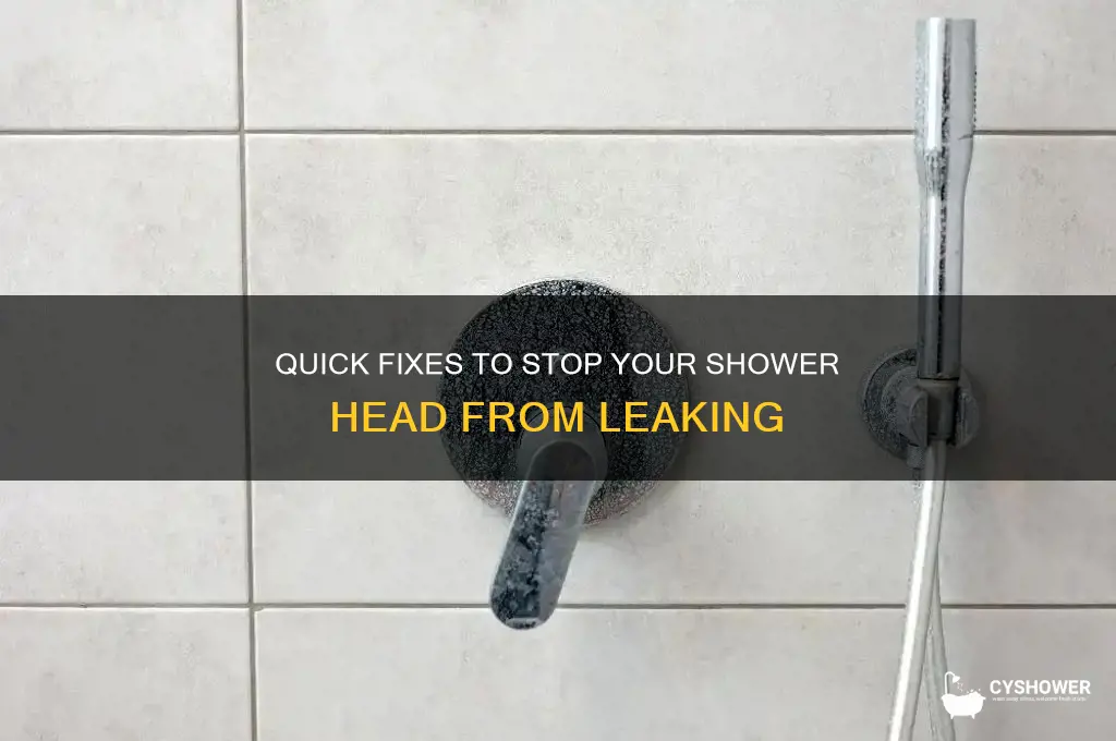 how to stop shower head leak