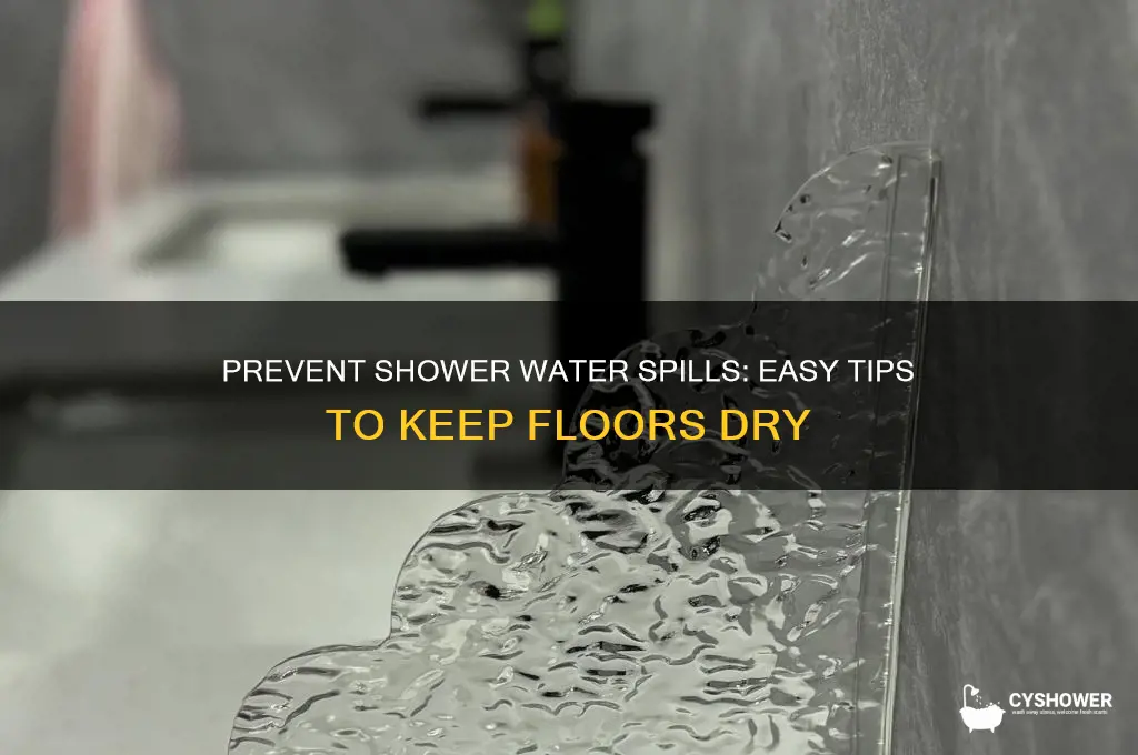how to stop shower water from getting on floor