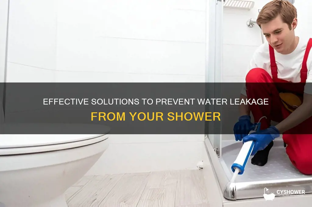 how to stop water coming from shower