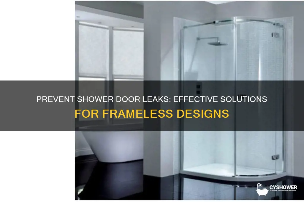 how to stop water coming out from frameless shower door