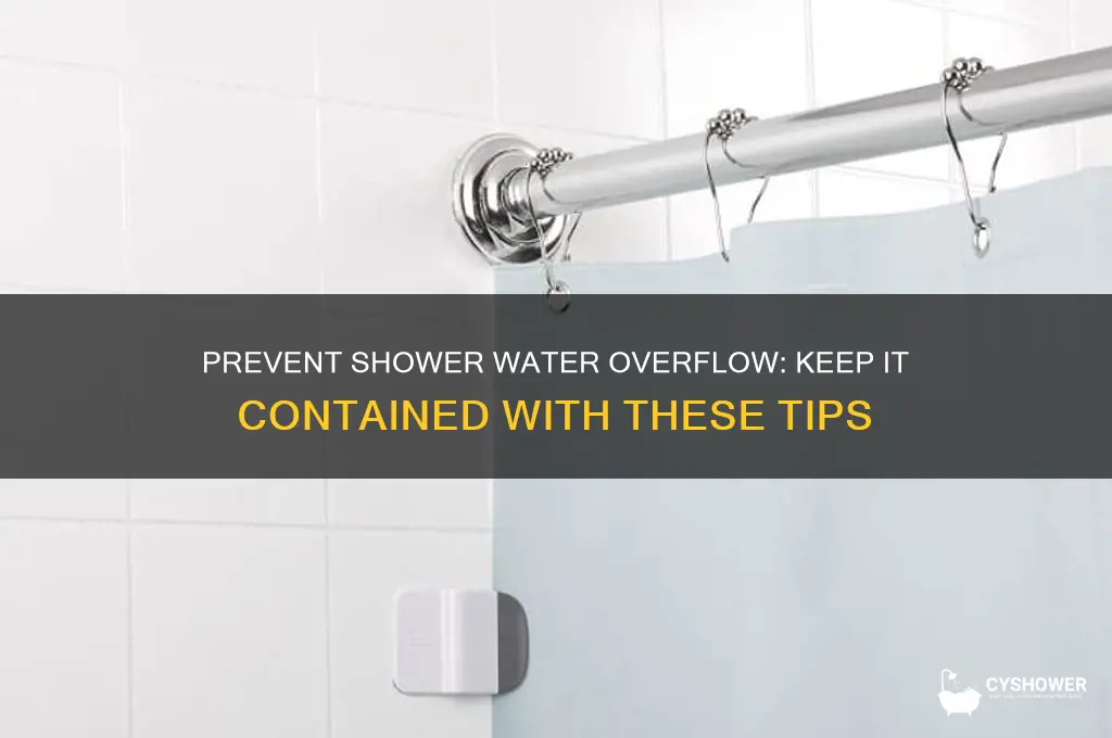 how to stop water from traveling beyond shower curtain