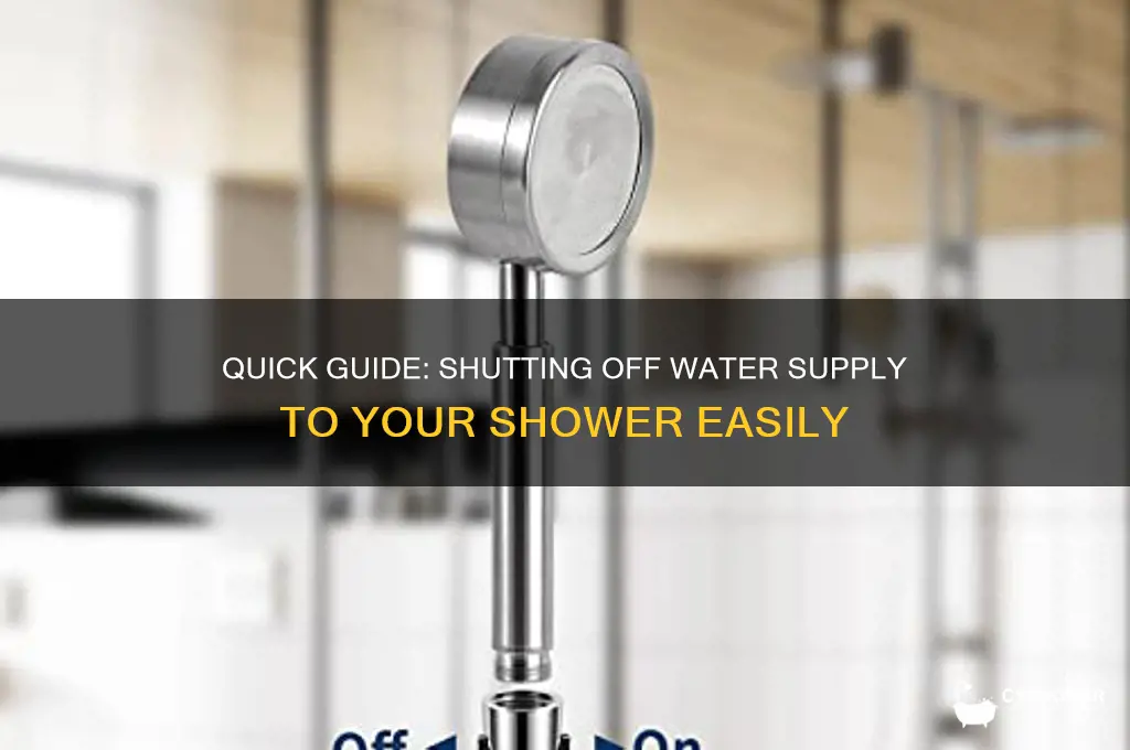 how to stop water supply to shower