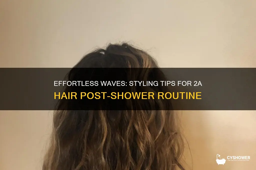how to style 2a hair after shower