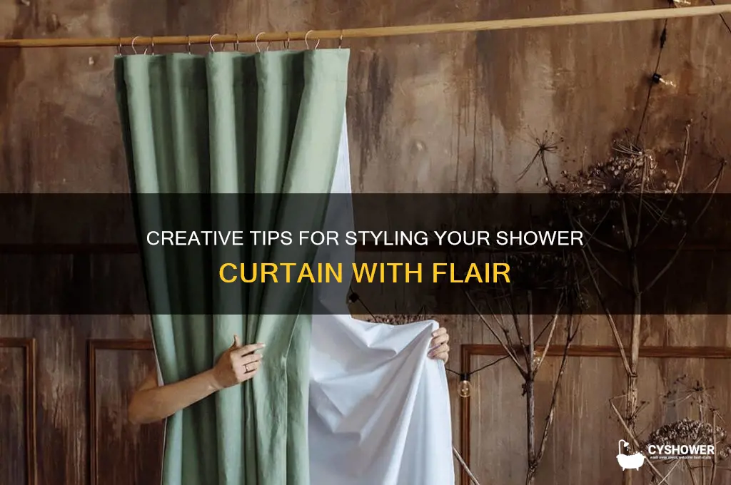 how to style a shower curtain