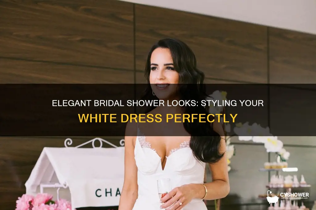 how to style a white dress for a bridal shower