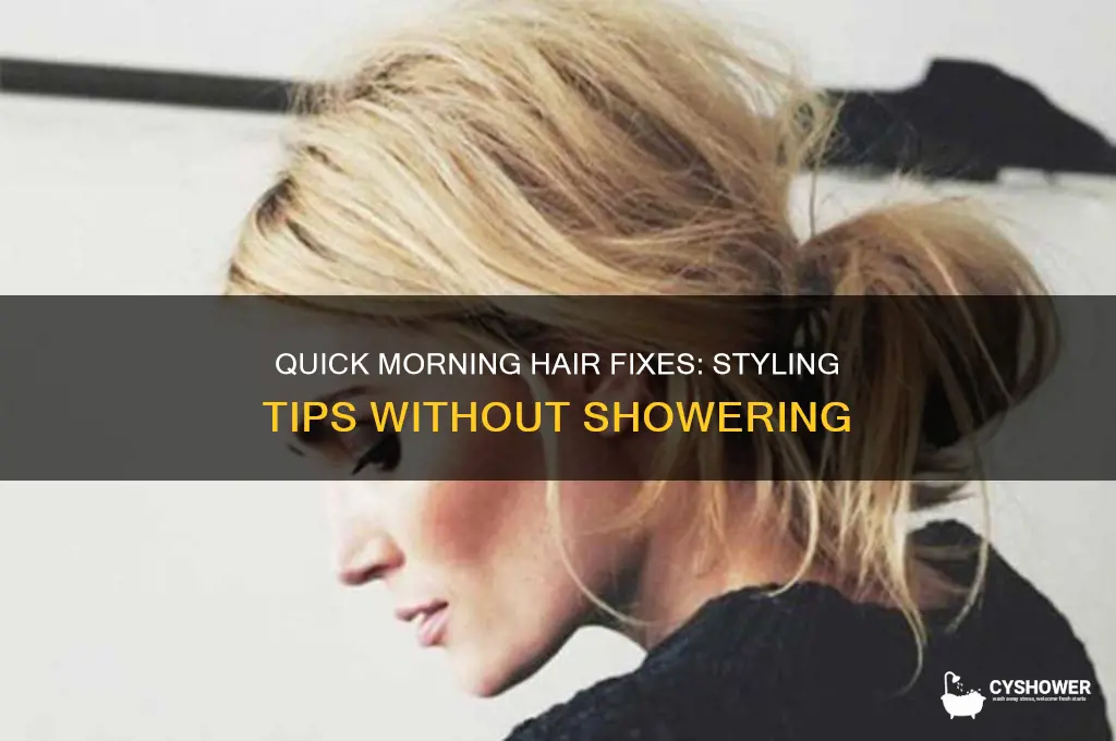 how to style hair in am without shower