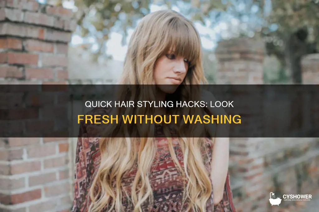 how to style hair without shower