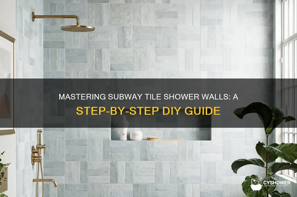 how to subway tile shower walls