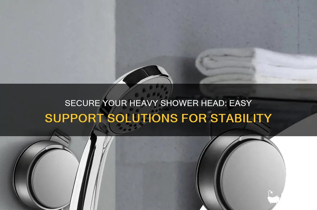 how to support a heavy shower head