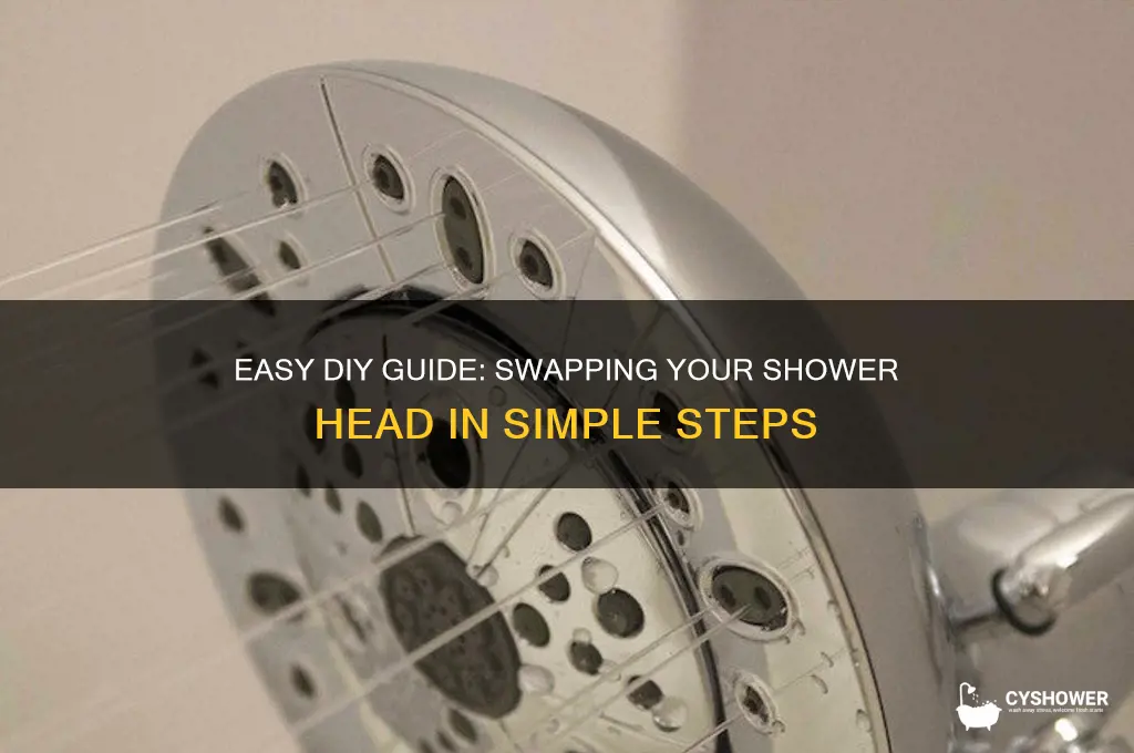 how to swap shower head