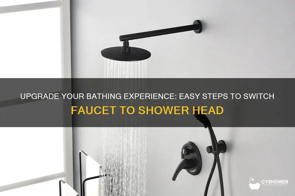 how to switch from faucet to shower head