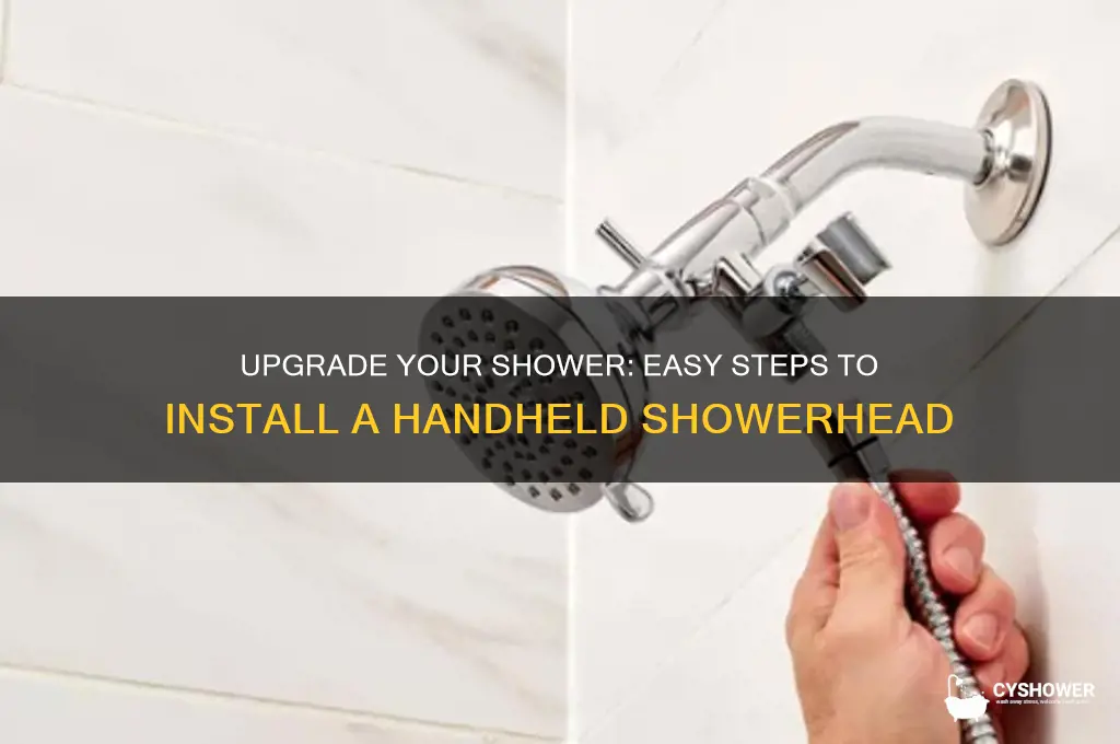 how to switch from shower head to handheld