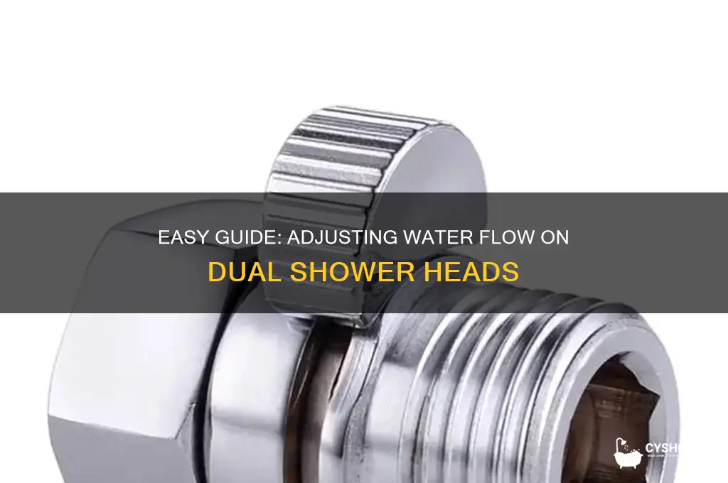 how to switch water flow on a dual shower head