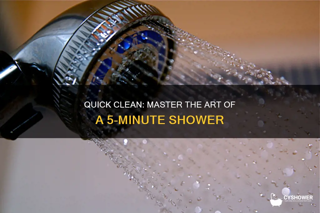 how to take 5 min shower