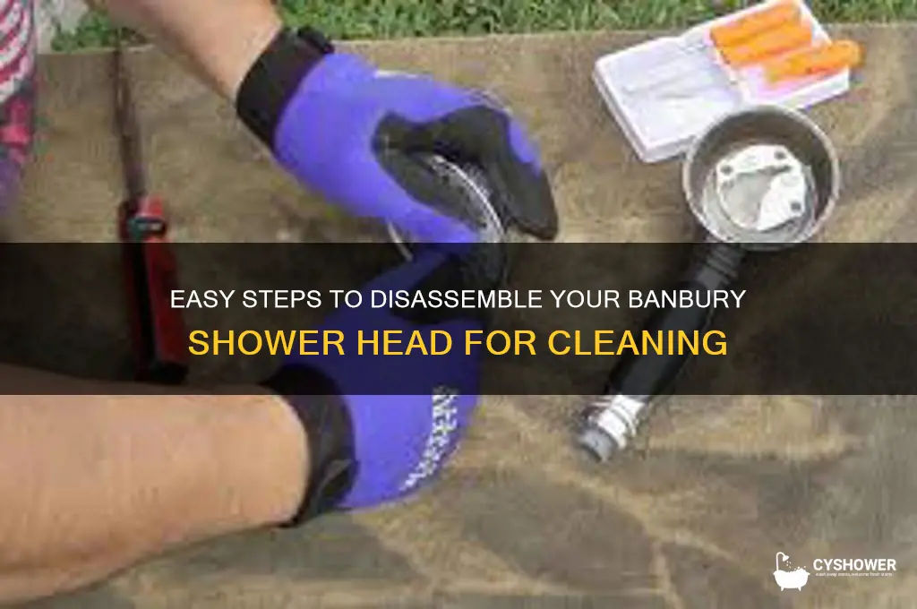 how to take a banbury shower head apart