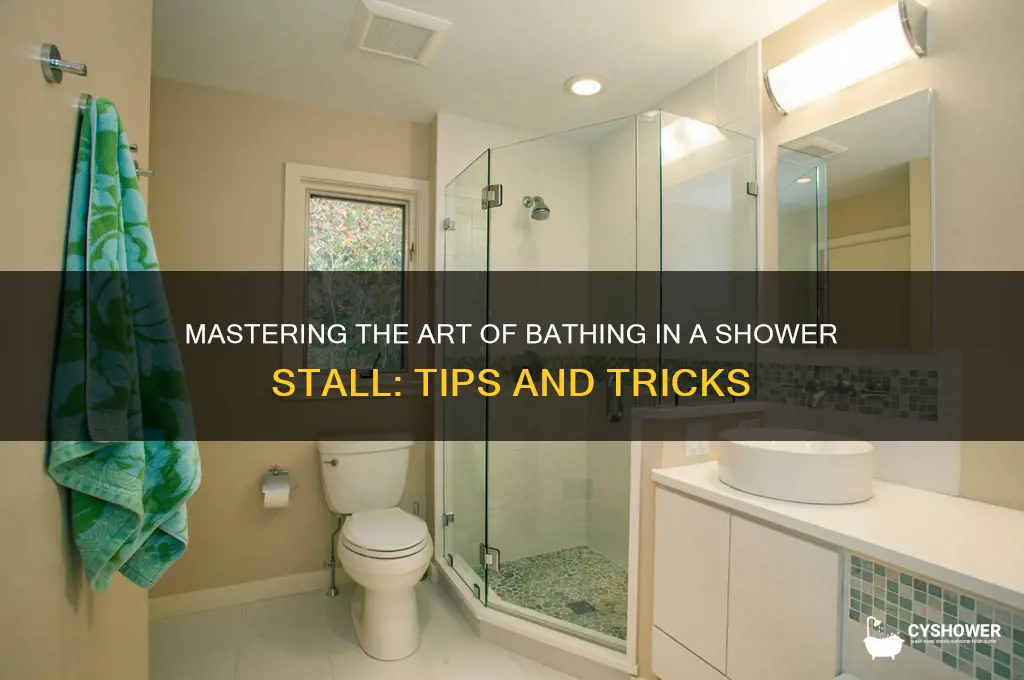 how to take a bath in a shower stall