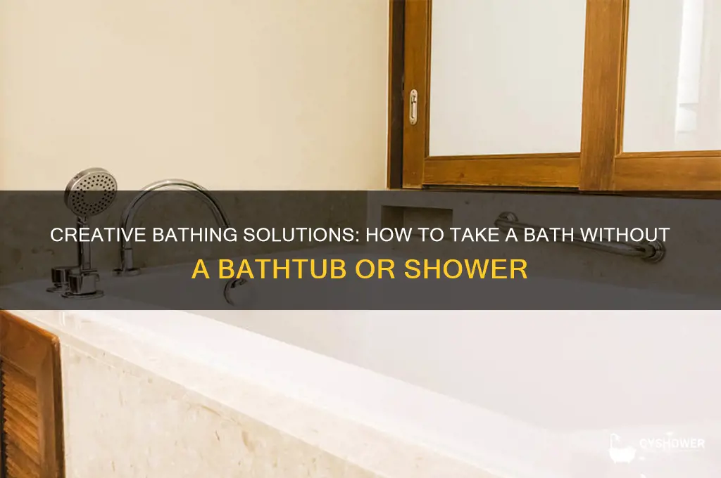 how to take a bath without a bathtub or shower