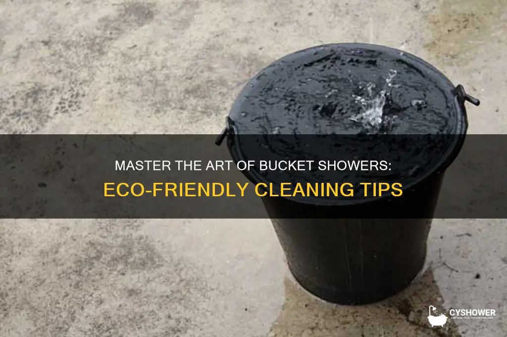 how to take a bucket shower