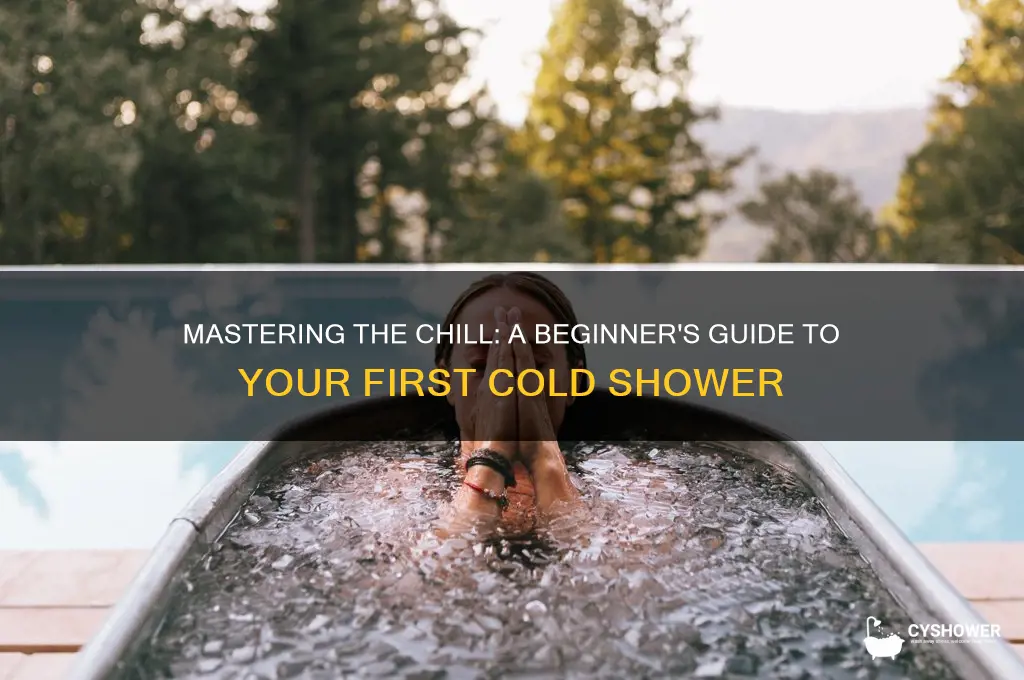 how to take a cold shower for the first time
