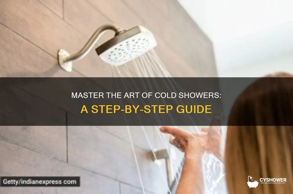 how to take a cold shower step by step