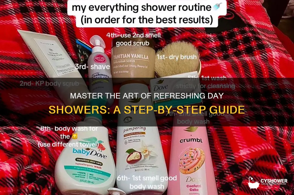 how to take a day shower properly