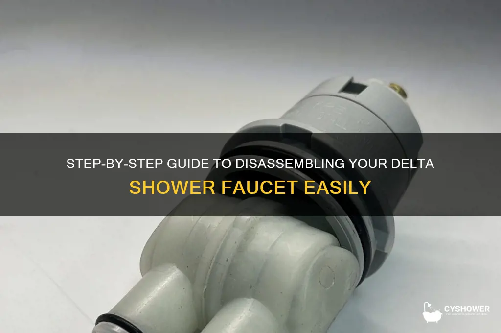 how to take a delta shower faucet apart