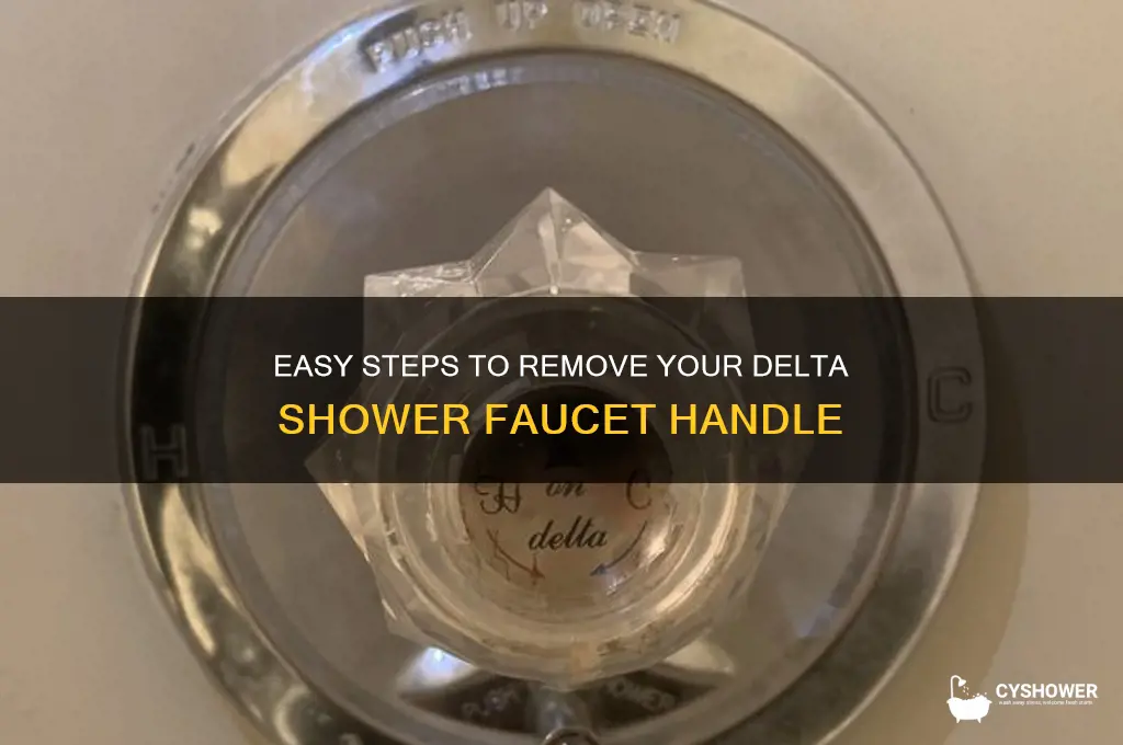 how to take a delta shower faucet off