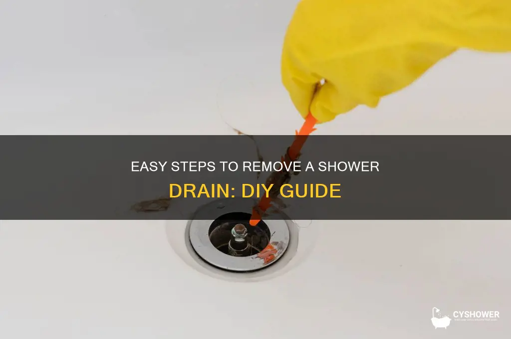how to take a drain out of a shower
