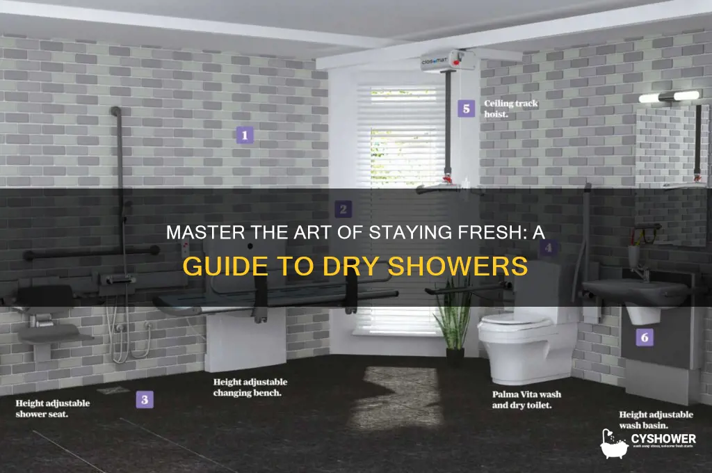 how to take a dry shower