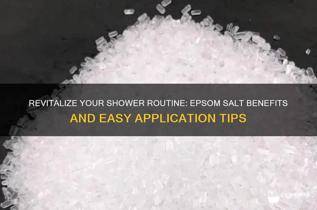 how to take a epsom salt in shower