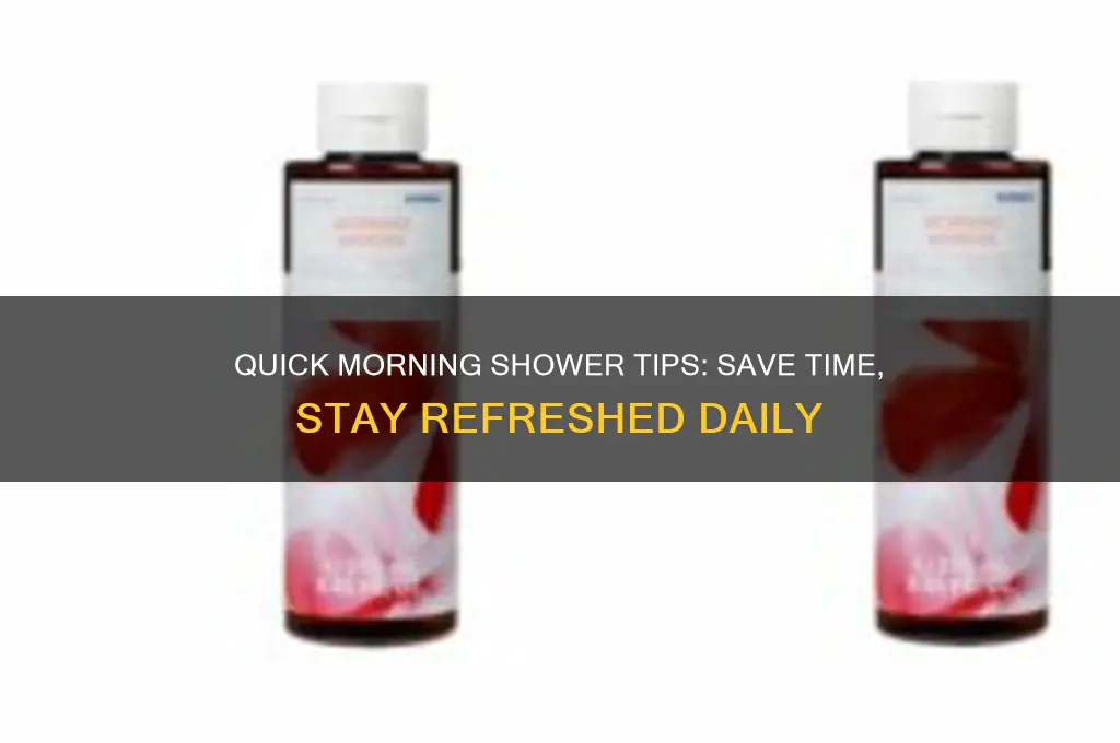 how to take a fast shower in the morning