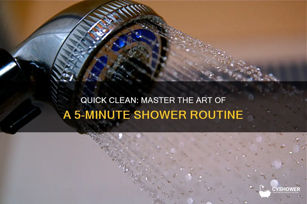 how to take a five minute shower