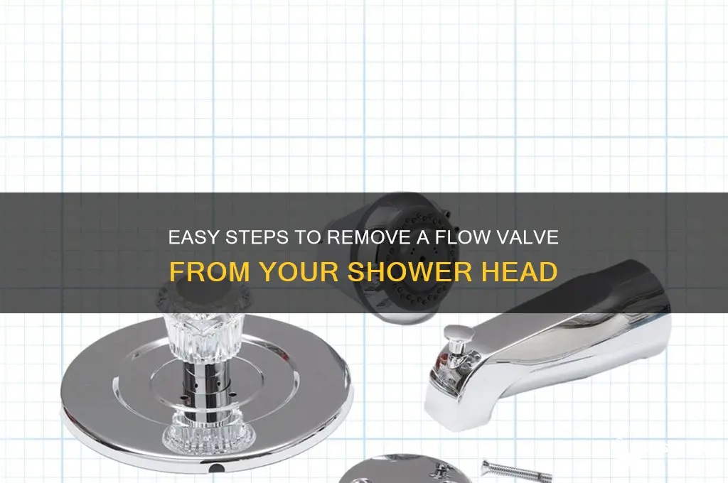 how to take a flow valve out of shower head