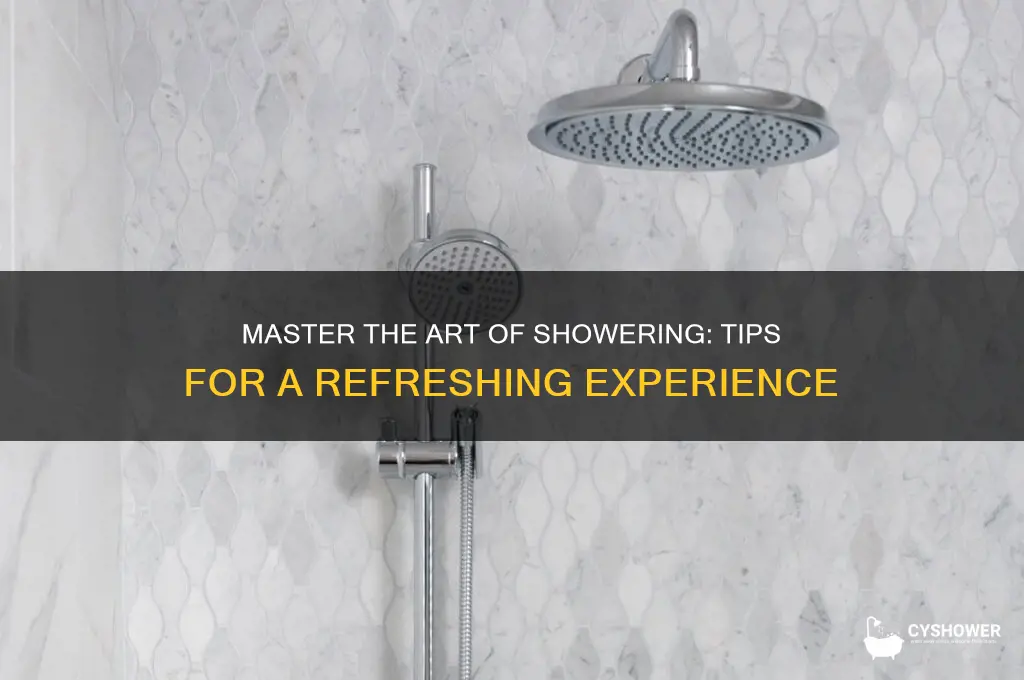 how to take a great shower