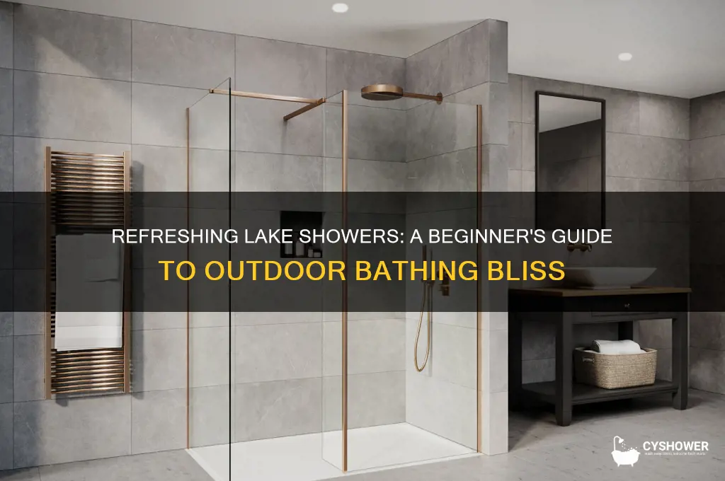how to take a lake shower