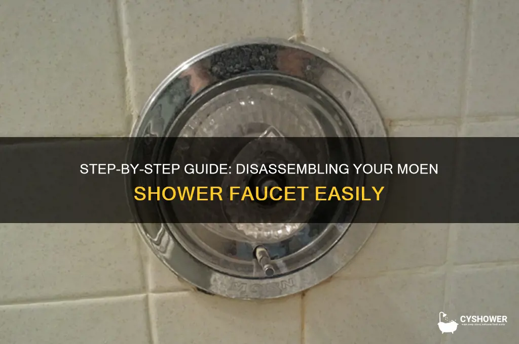 how to take a moen shower faucet apart