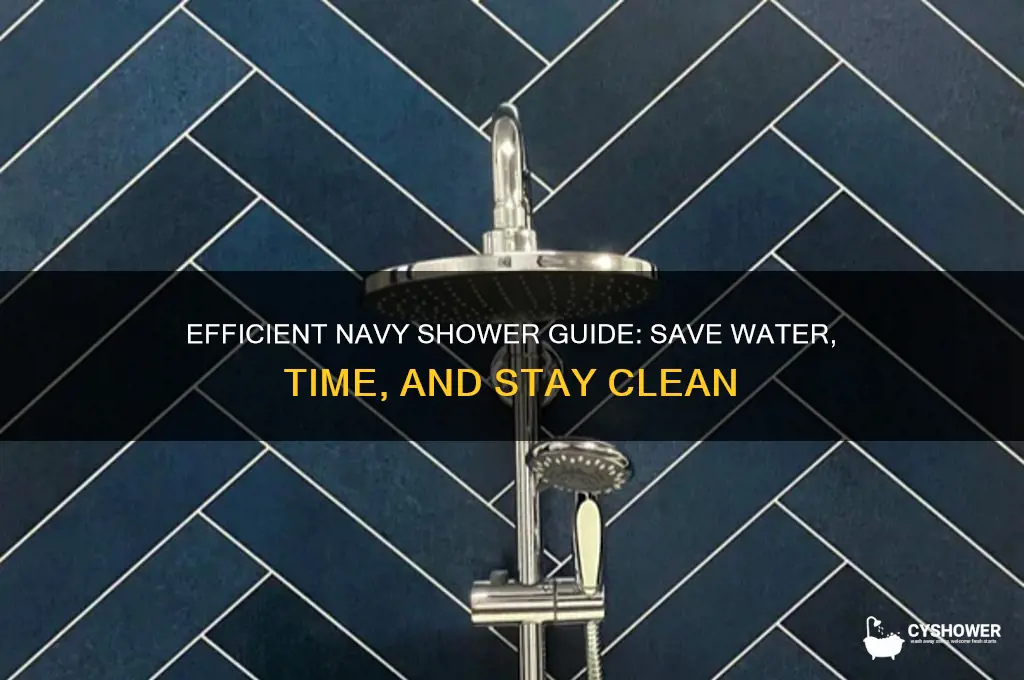 how to take a navy shower